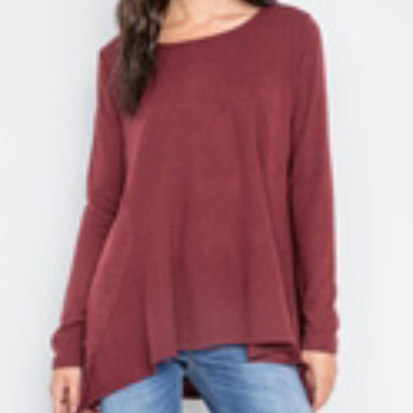 🌹Wine Loose Fit Knit Top - Picture 7 of 7